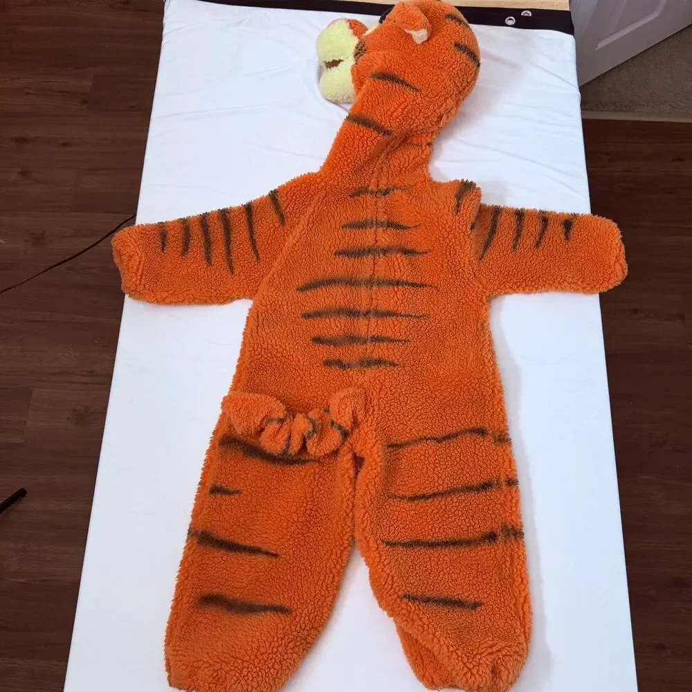 Vintage 90s Disney Store Winnie The Pooh TIGGER Full Body Costume Sz 2-4T